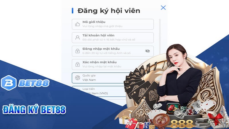 Lưu ý khi đăng ký Bet88